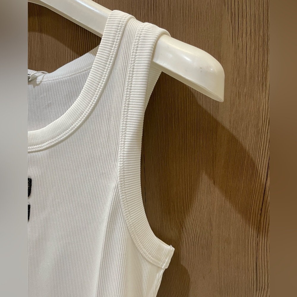 Miu Miu White Camisole with Logo - Picture 3 of 6